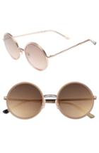 Women's Web 52mm Sunglasses - Pink/ Brown
