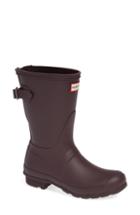 Women's Hunter Original Short Back Adjustable Waterproof Rain Boot M - Purple