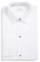 Men's Eton Slim Fit Pleated Bib Tuxedo Shirt - White