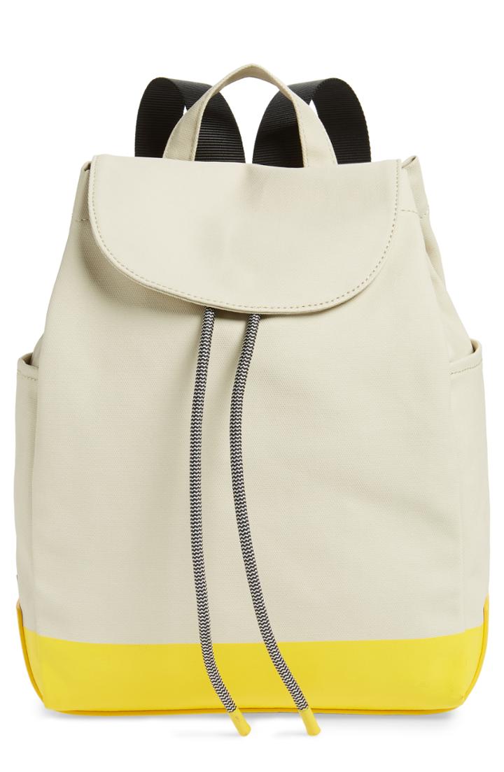 Treasure & Bond Penny Flap Backpack - Beige