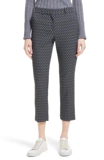 Women's Theory Treeca 2 Geo Jacquard Stretch Crop Pants
