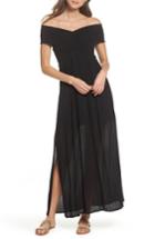 Women's Elan Smocked Off-the-shoulder Cover-up Maxi Dress - Black