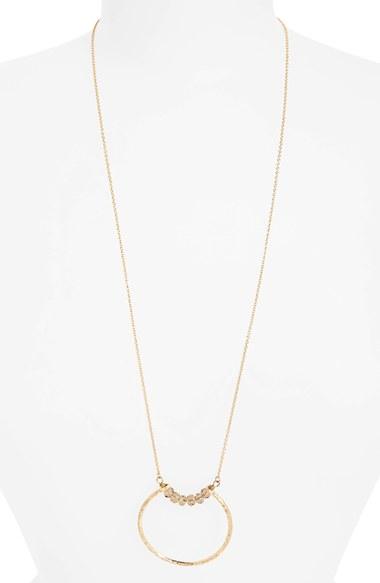 Women's Canvas Jewelry Open Pendant Necklace