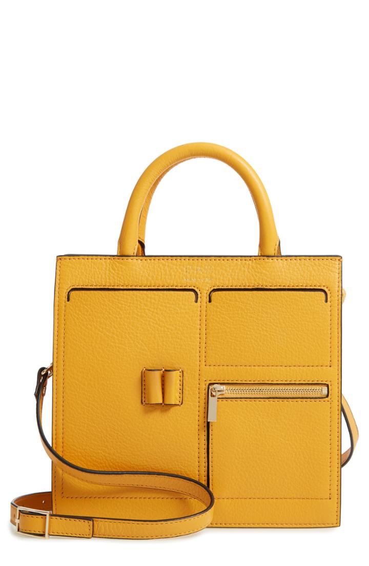 Oad New York Mini Kit Leather Satchel - Yellow