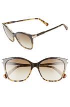 Women's Longchamp Le Pliage 54mm Butterfly Sunglasses - Marble Green