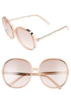 Women's Chloe Myrte 61mm Sunglasses - Peach