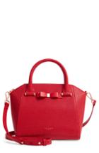 Ted Baker London Janne Pebbled Leather Tote - Red
