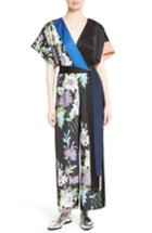 Women's Diane Von Furstenberg Faux Wrap Silk Jumpsuit