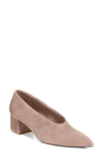 Women's Vince Rafe Flared Heel Pump .5 M - Grey