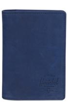 Men's Herschel Supply Co. Raynor Nubuck Leather Passport Holder - Blue