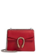 Gucci Mini Dionysus Leather Shoulder Bag - Red