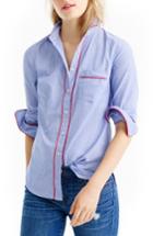 Women's J.crew Tipped Pajama Shirt