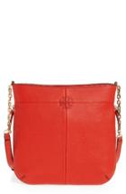 Tory Burch Ivy Swingpack Leather Hobo - Red
