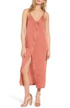 Women's The Fifth Label Cue The Beats Midi Slipdress - Coral