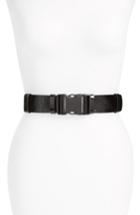 Women's Isabel Marant Safety Buckle Patent Leather Belt - Black