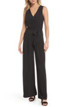 Women's Eliza J Wide Leg Jumpsuit, Size - Black