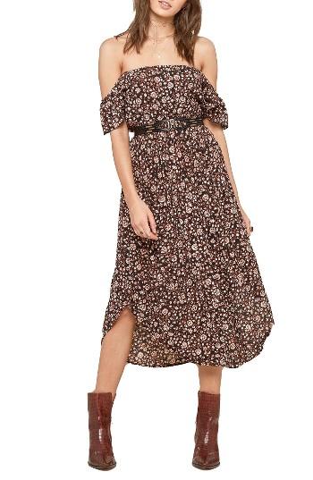 Women's Amuse Society Off The Shoulder Midi Dress