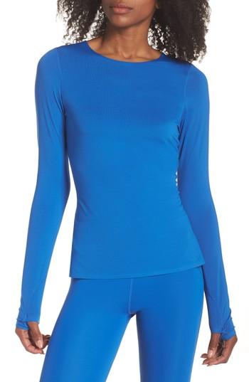 Women's Zella Realized Long Sleeve Tee - Blue