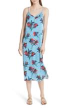 Women's Equipment Dian Print Silk Slipdress - Blue