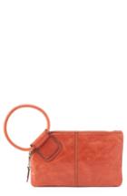 Hobo Sable Calfskin Leather Clutch - Red