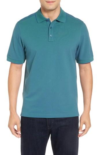 Men's Nordstrom Men's Shop Classic Regular Fit Oxford Pique Polo - Green