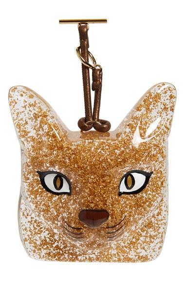 Women's Loewe Cat Face Bag Charm