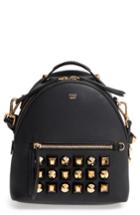 Fendi Mini Studded Leather Backpack - Black