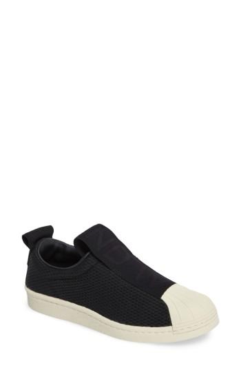 Women's Adidas Superstar Slip-on Sneaker .5 Women's / 7.5 Men's M - Black