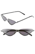 Women's Leith Half Rim Cat Eye Sunglasses - Black