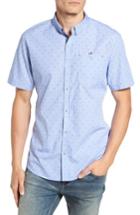 Men's 7 Diamonds Double Feature Short Sleeve Sport Shirt, Size - Blue