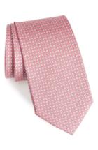 Men's Salvatore Ferragamo Oara Print Silk Tie, Size - Pink