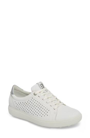 Women's Ecco Casual Hybrid Water-repellent Golf Shoe -8.5us / 39eu - White
