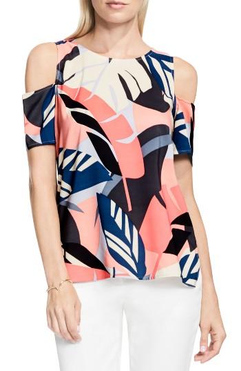 Women's Vince Camuto Modern Tropics Cold Shoulder Blouse