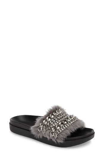 Women's Kendall + Kylie Sammy Slide Sandal .5 M - Grey