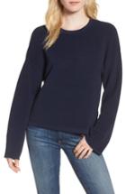 Women's Willow & Clay Cutout Ribbed Sweater, Size - Blue