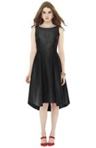 Women's Alfred Sung Bow Back Dupioni Fit & Flare Midi Dress