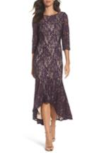 Women's Alex Evenings Lace High/low Gown