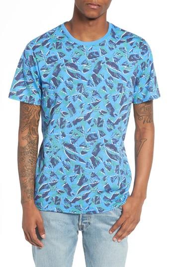 Men's The Rail Print T-shirt - Blue