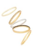 Women's Madewell Filament Set Of 5 Stacking Rings