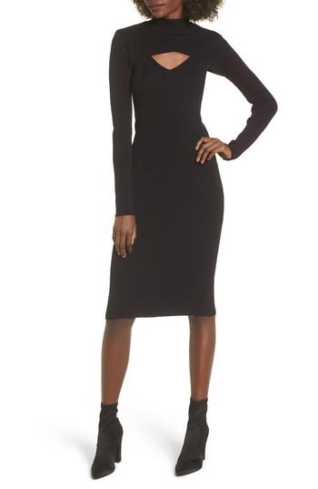 Women's Leith Slipdress With Shrug Sweater - Black