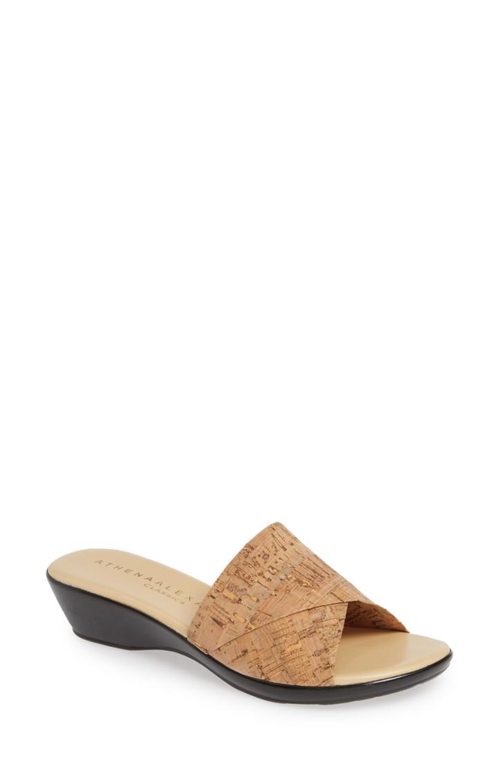 Women's Athena Alexander Bragg Slide Sandal M - Beige