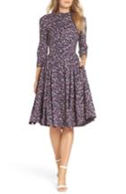 Women's Gal Meets Glam Collection Beth V-back Dress - Blue