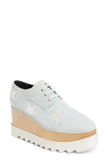Women's Stella Mccartney Elyse Platform Oxford Us / 36eu - Blue
