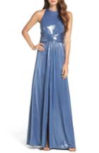Women's Halston Heritage Halter Gown - Blue