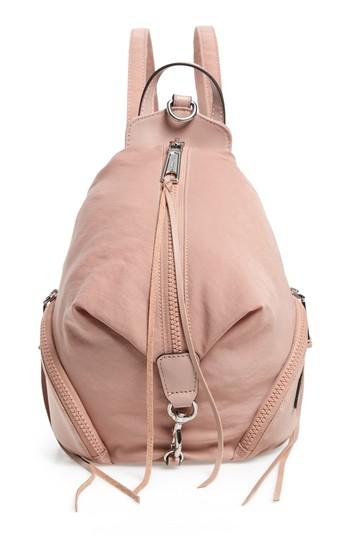 Rebecca Minkoff Mini Julian Nylon Convertible Backpack - Pink