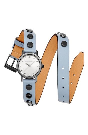 Women's Rebecca Minkoff Bffls Double Wrap Leather Strap Watch, 25mm
