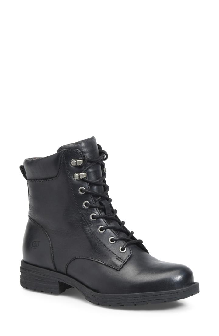 Women's B?rn Bay Waterproof Lace-up Bootie M - Black