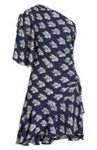 Women's A.l.c. Misha Print One-shoulder Silk Dress