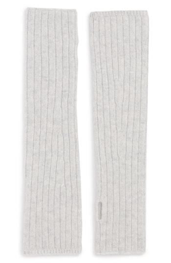 Women's Halogen Cashmere Arm Warmer, Size - Grey