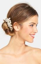 Wedding Belles New York Bead & Crystal Head Comb, Size - Metallic